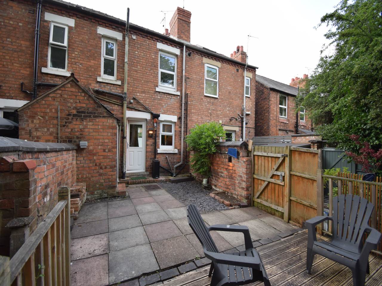 Rear of property
